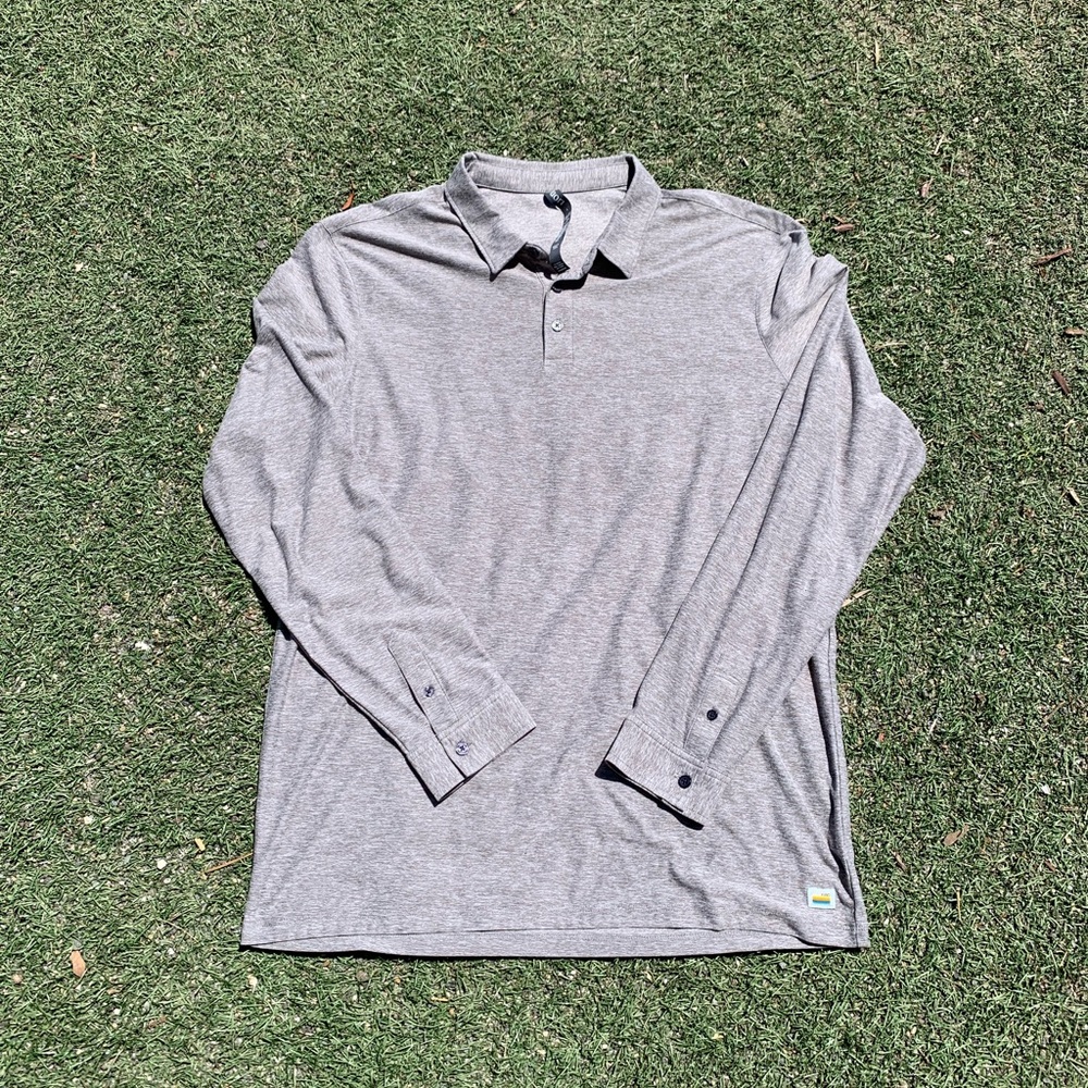 Gray Vuori Strato Long Sleeve Men's Shirt